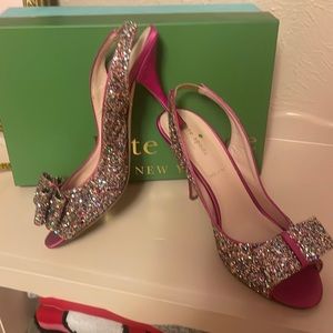 Kate Spade glitter heels